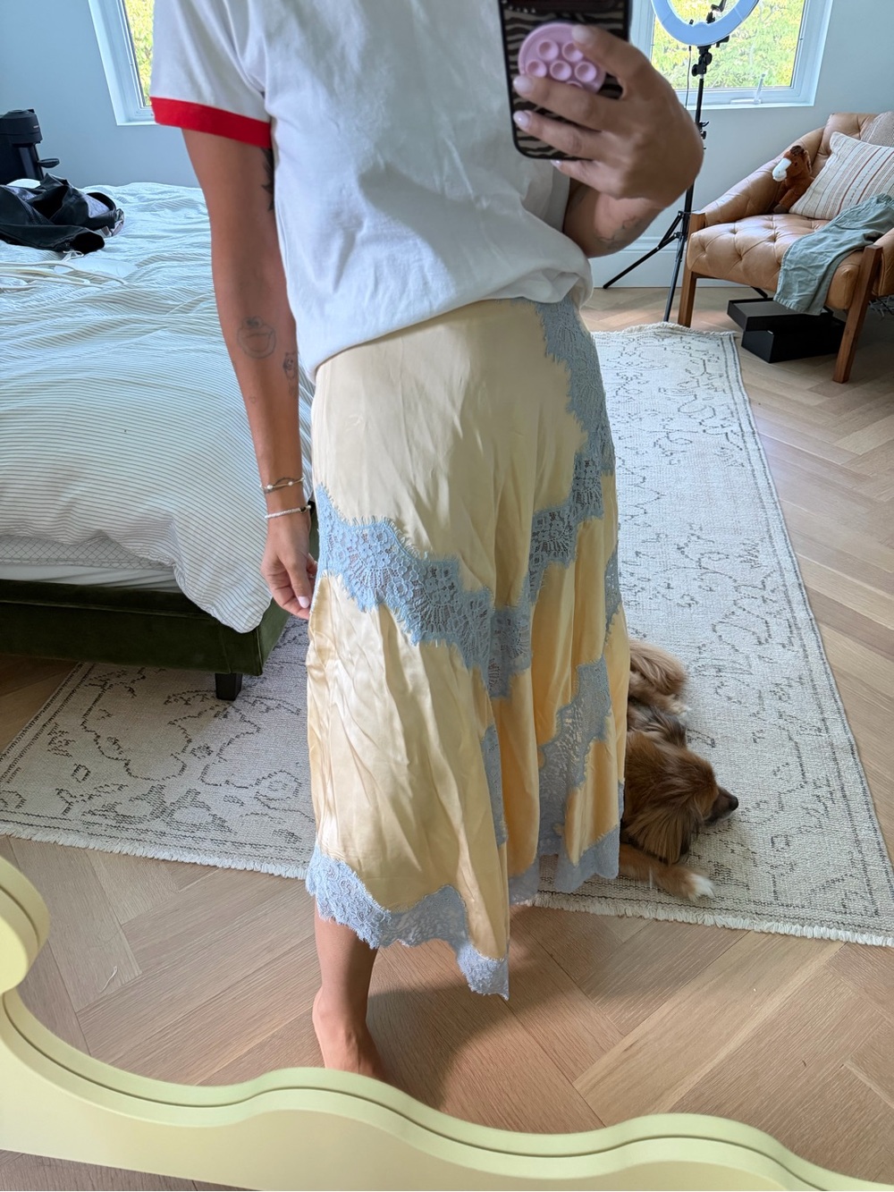 Lay Midi Skirt in Beige & Blue
L'ACADEMIE